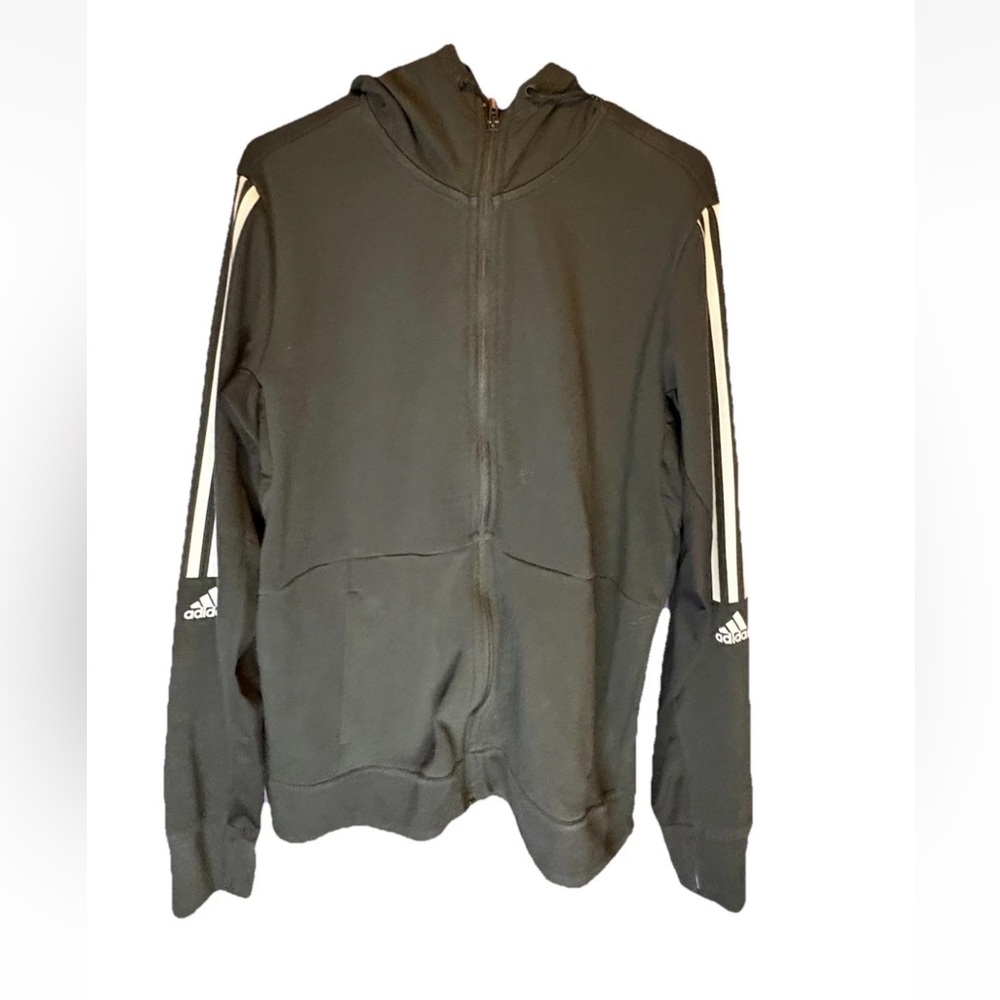 Adidas Full Zip Hooded Sweatshirt Woman’s Size Large